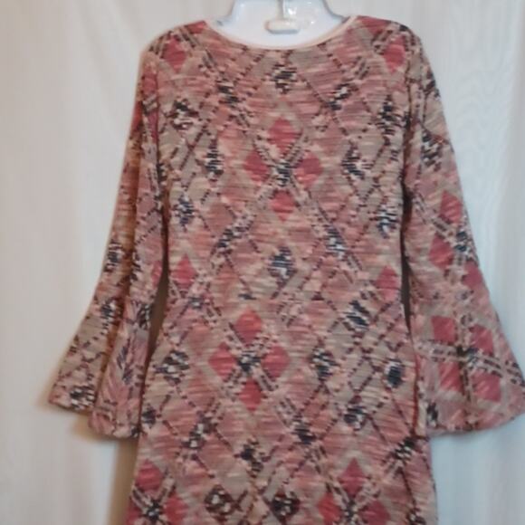 Anthropologie Maeve Erina Knit Bell Sleeves Fit & Flare Midi Dress.  Size M. - Picture 10 of 13